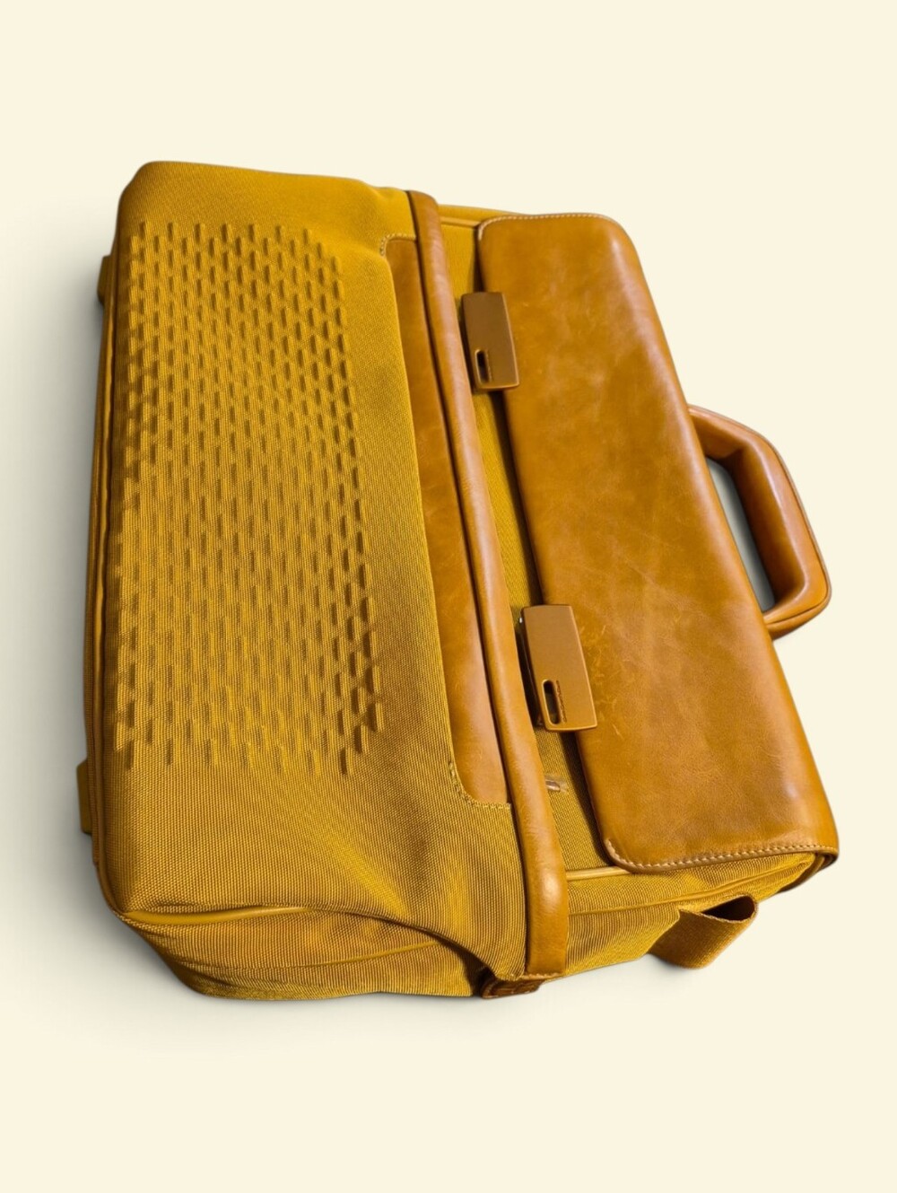 Piquadro Leather & Tech Fabric Briefcase / Travel Bag